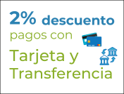 descuentos pago tarjeta y transferencia