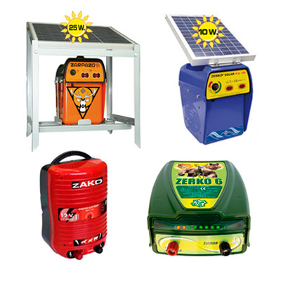 Pastores Eléctricos a red electrica, pastores electricos a placa solar y pastores eléctricos a bateria
