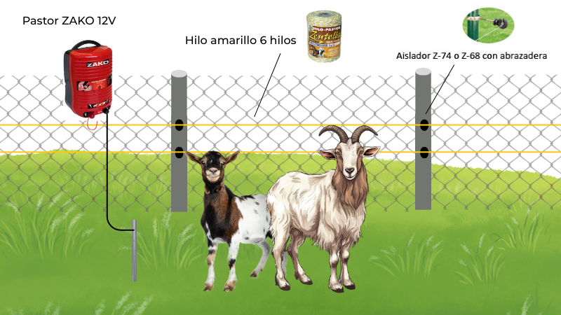 cercado electrico para cabras persistentes