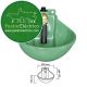 Bebedero vacuno-caballar B-4 Verde Aluminio Pintado pastor eléctrico, sin abrazadera