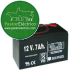 Batería recargable 12 V 7 A/h para pastor eléctrico cables incluidos