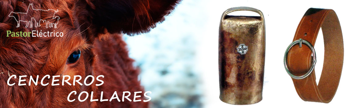 Cencerros y collares para animales pastor eléctrico, ganado ovino, caprino y vacuno