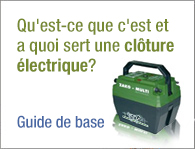 Qu'est-ce qu'une clôture électrique?