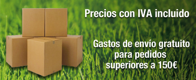 Precios con IVA incluido. Gastos de envío gratuito para pedidos superiores a 150 € IVA incluido
