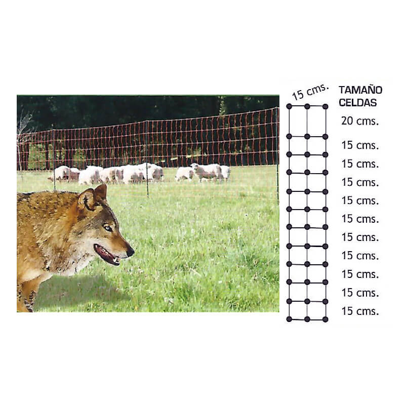 malla para animales salvajes 50 metros